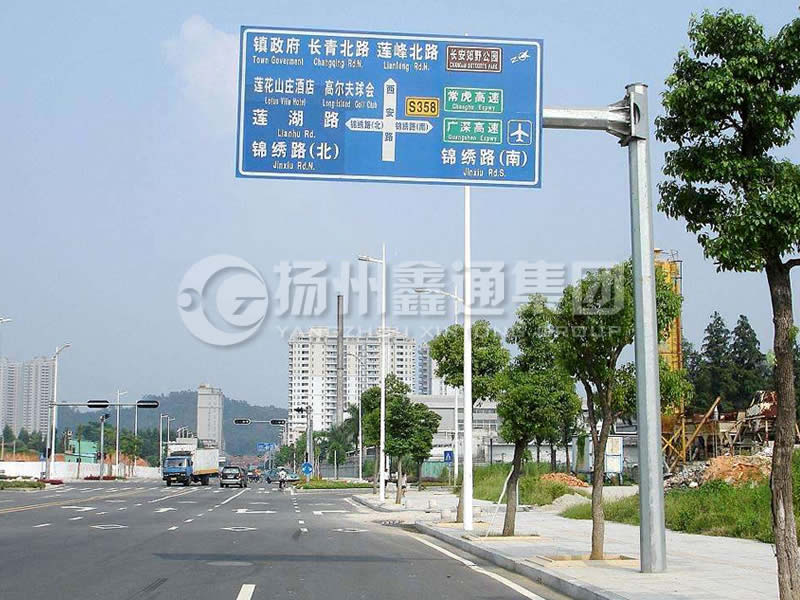 BZG-008，交通標(biāo)志桿，八棱交通標(biāo)志桿