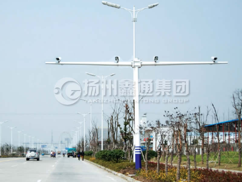 DJG-004，電子警察桿，T型八棱電警桿