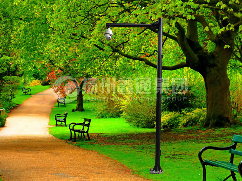 DJG-026，電子監(jiān)控桿，公園監(jiān)控桿
