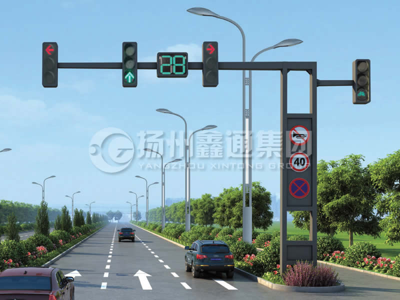 XHDG-006，錐形懸臂框架信號(hào)燈桿