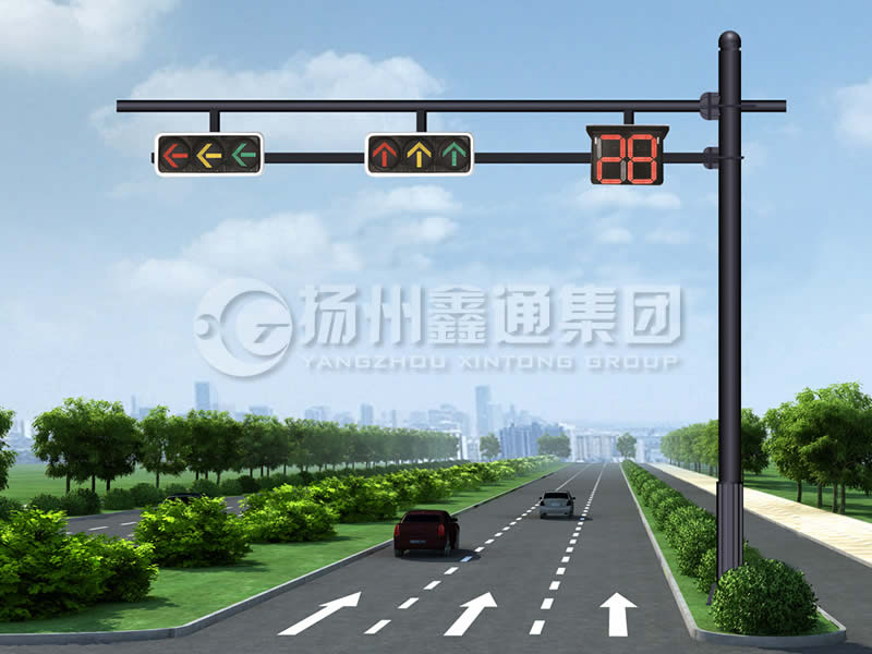 XHDG-061，F(xiàn)型信號(hào)燈桿，晉中信號(hào)燈桿